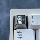 1U Titanium Alloy Artisan Keycaps Precision Pointillism for Mechanical Keyboard -Anya A